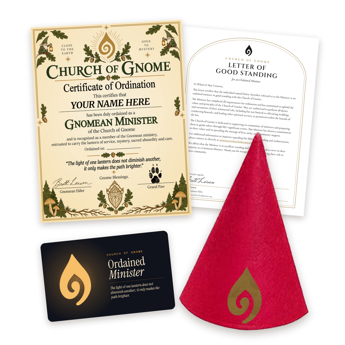Gnome Hat Ordainment Package