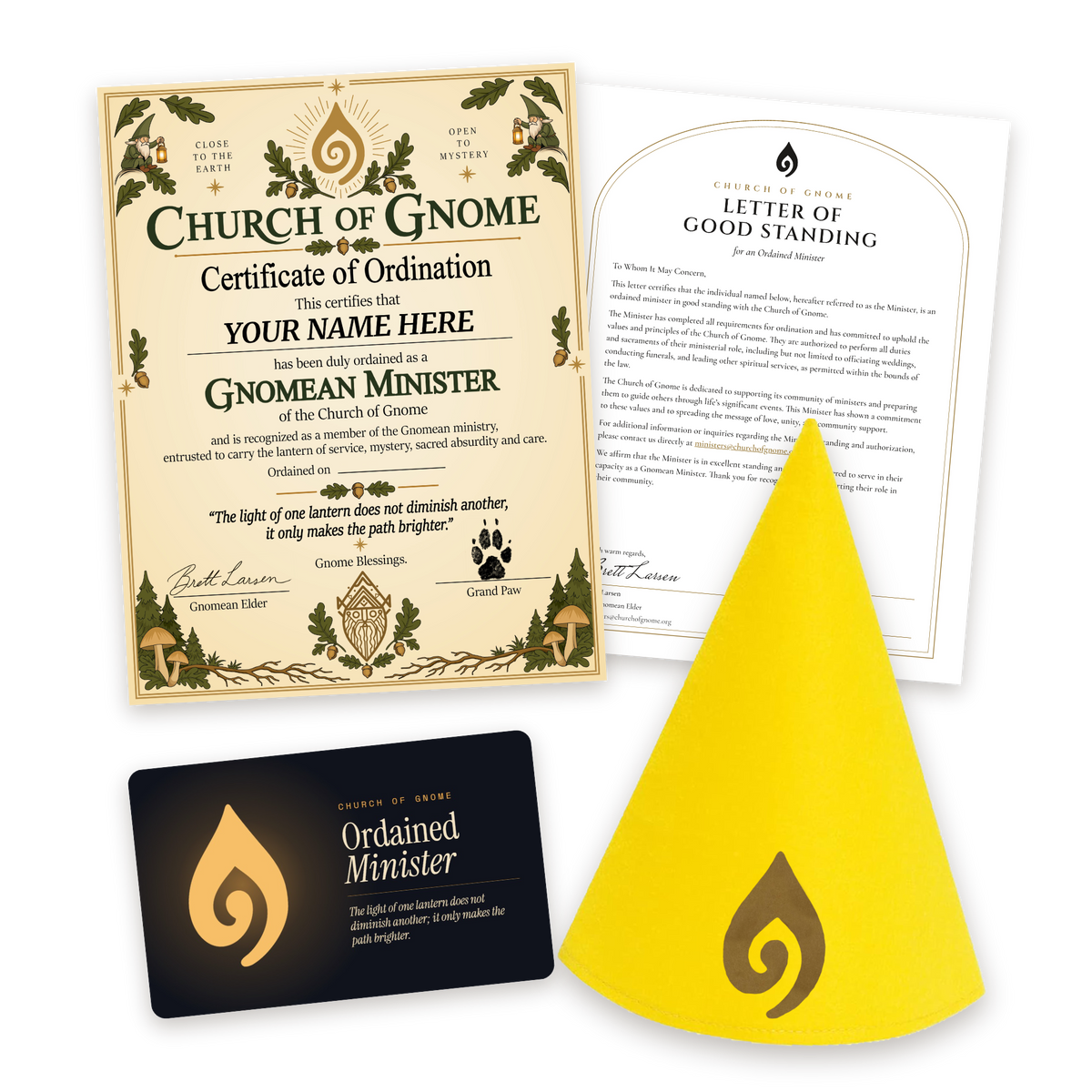 Gnome Hat Ordainment Package