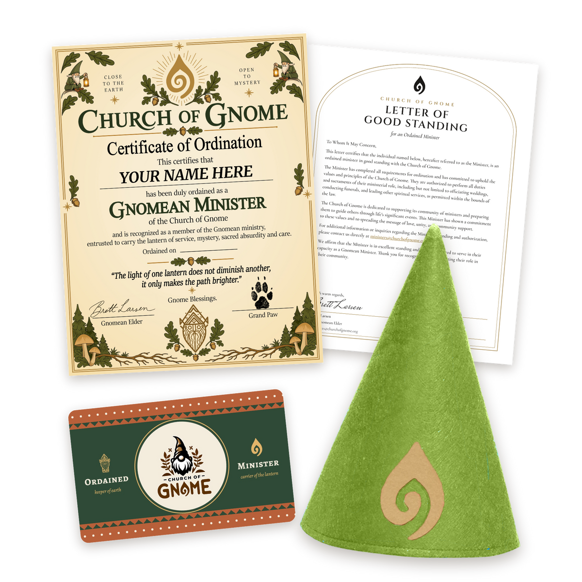Gnome Hat Ordainment Package