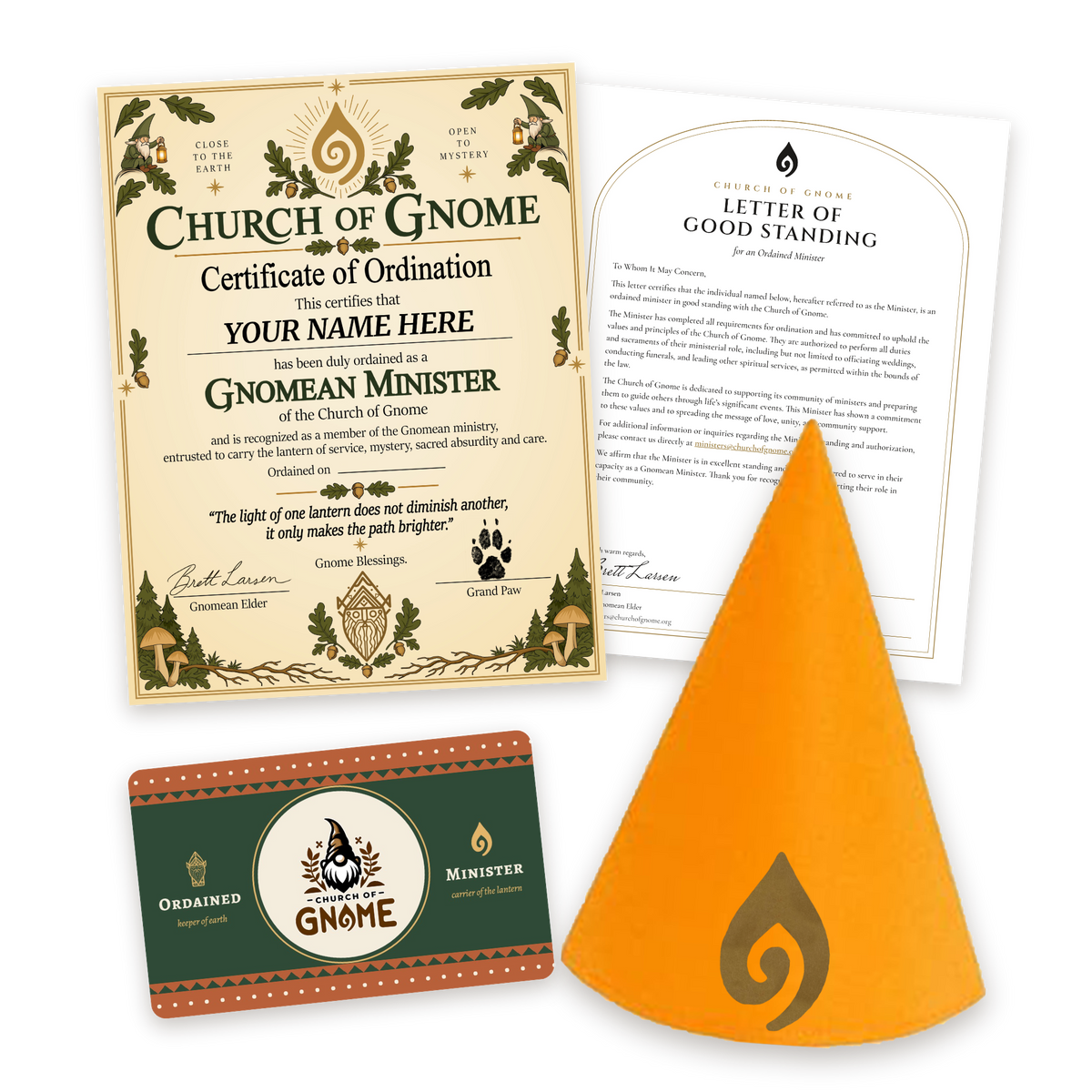 Gnome Hat Ordainment Package