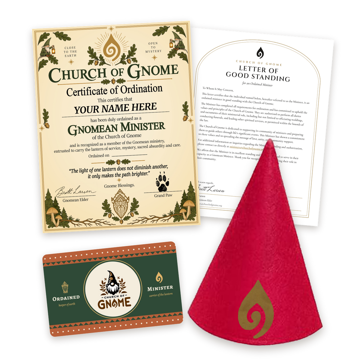 Gnome Hat Ordainment Package