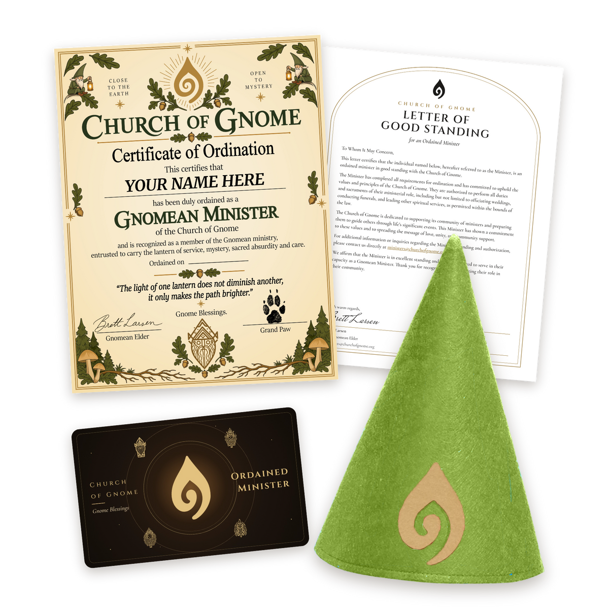 Gnome Hat Ordainment Package