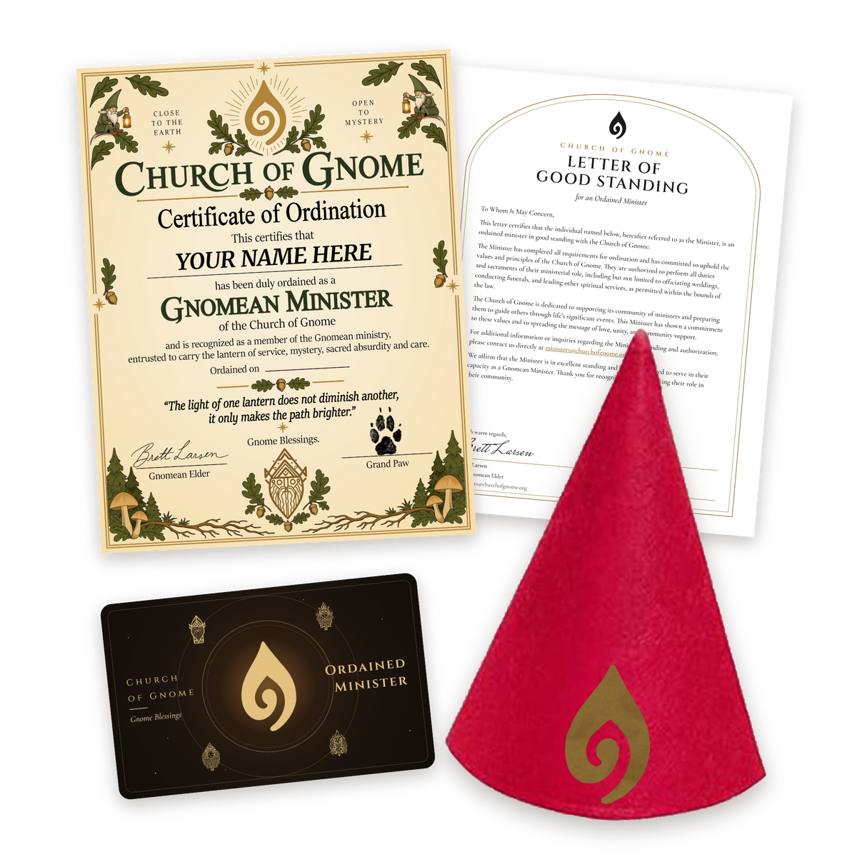 Gnome Hat Ordainment Package