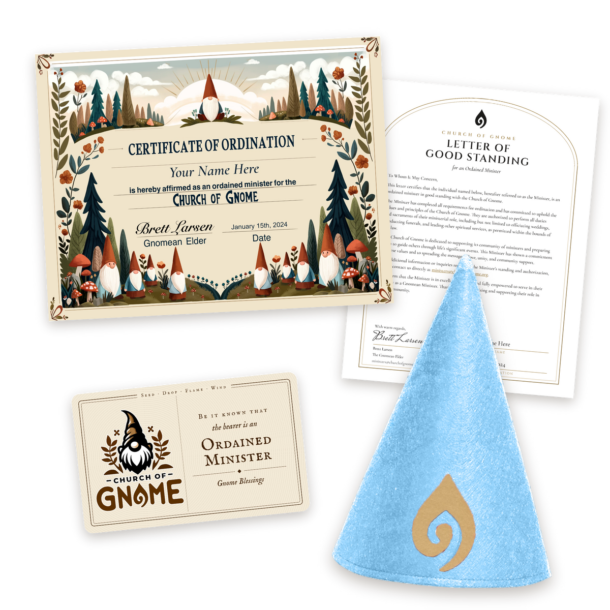Gnome Hat Ordainment Package