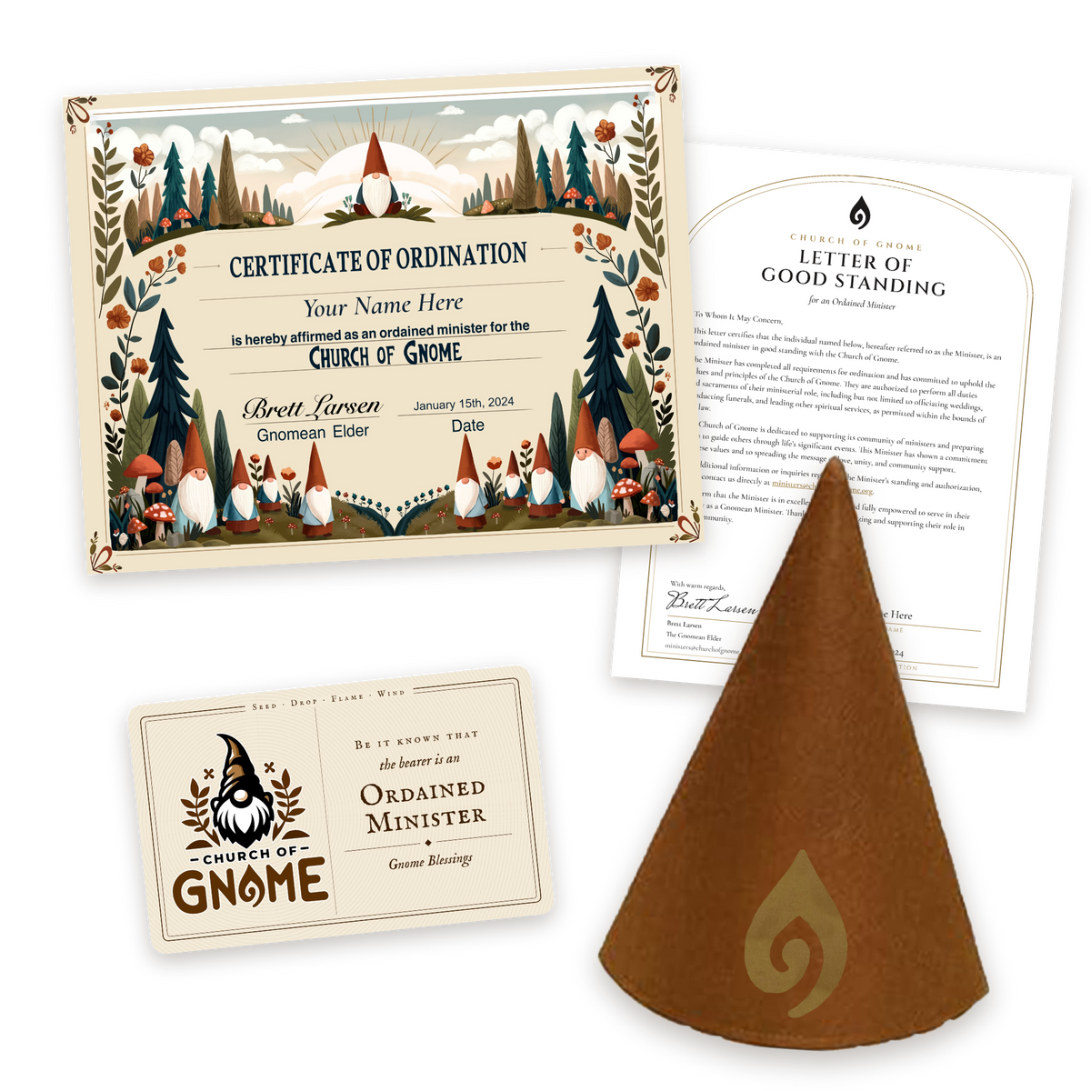 Gnome Hat Ordainment Package