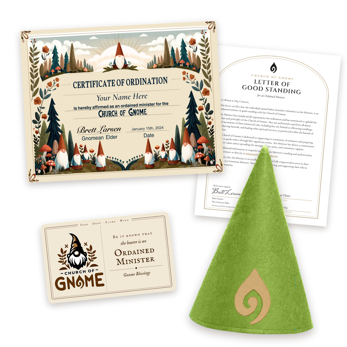 Gnome Hat Ordainment Package