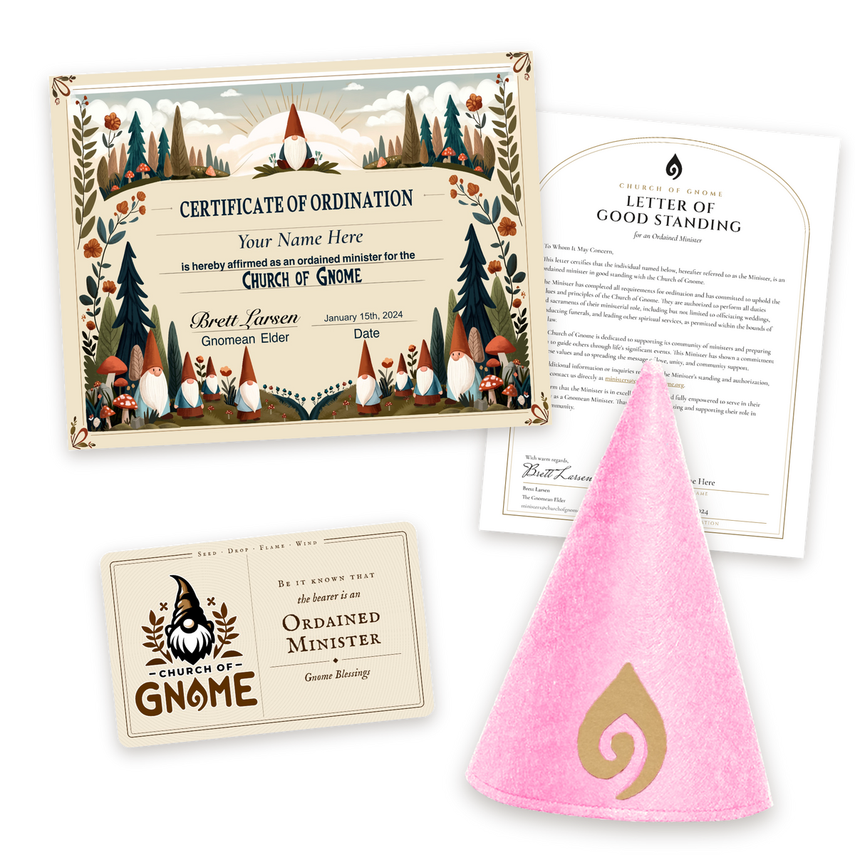Gnome Hat Ordainment Package