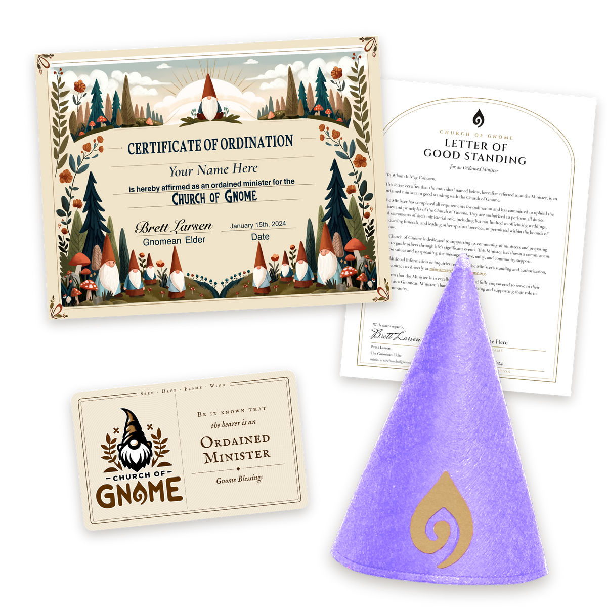Gnome Hat Ordainment Package