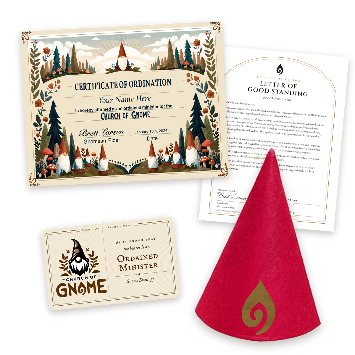 Gnome Hat Ordainment Package