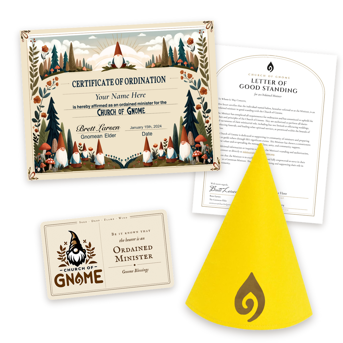 Gnome Hat Ordainment Package