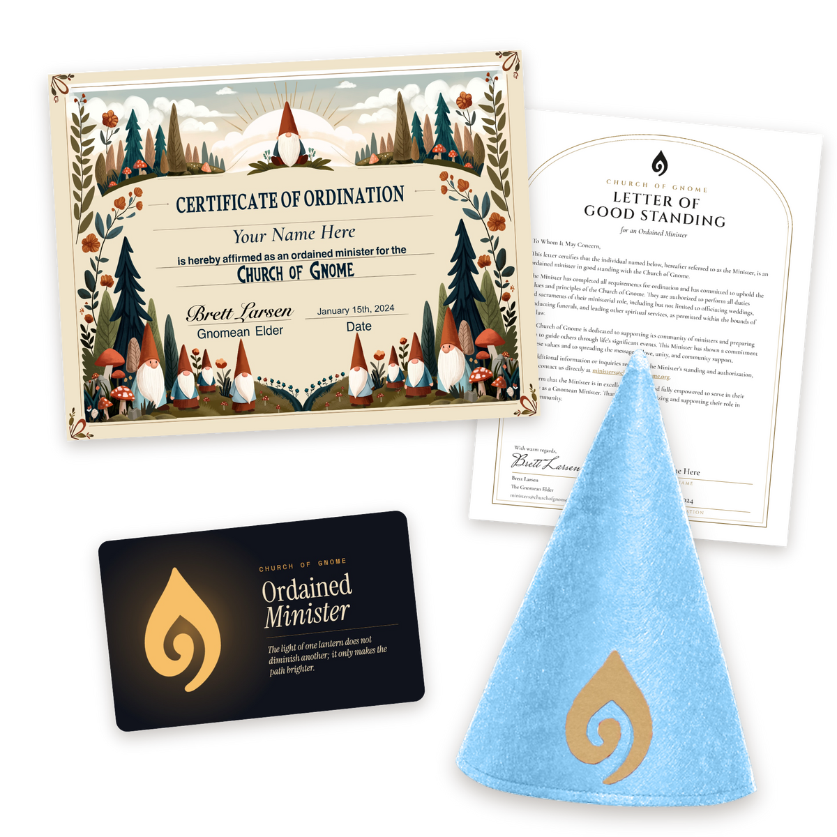 Gnome Hat Ordainment Package