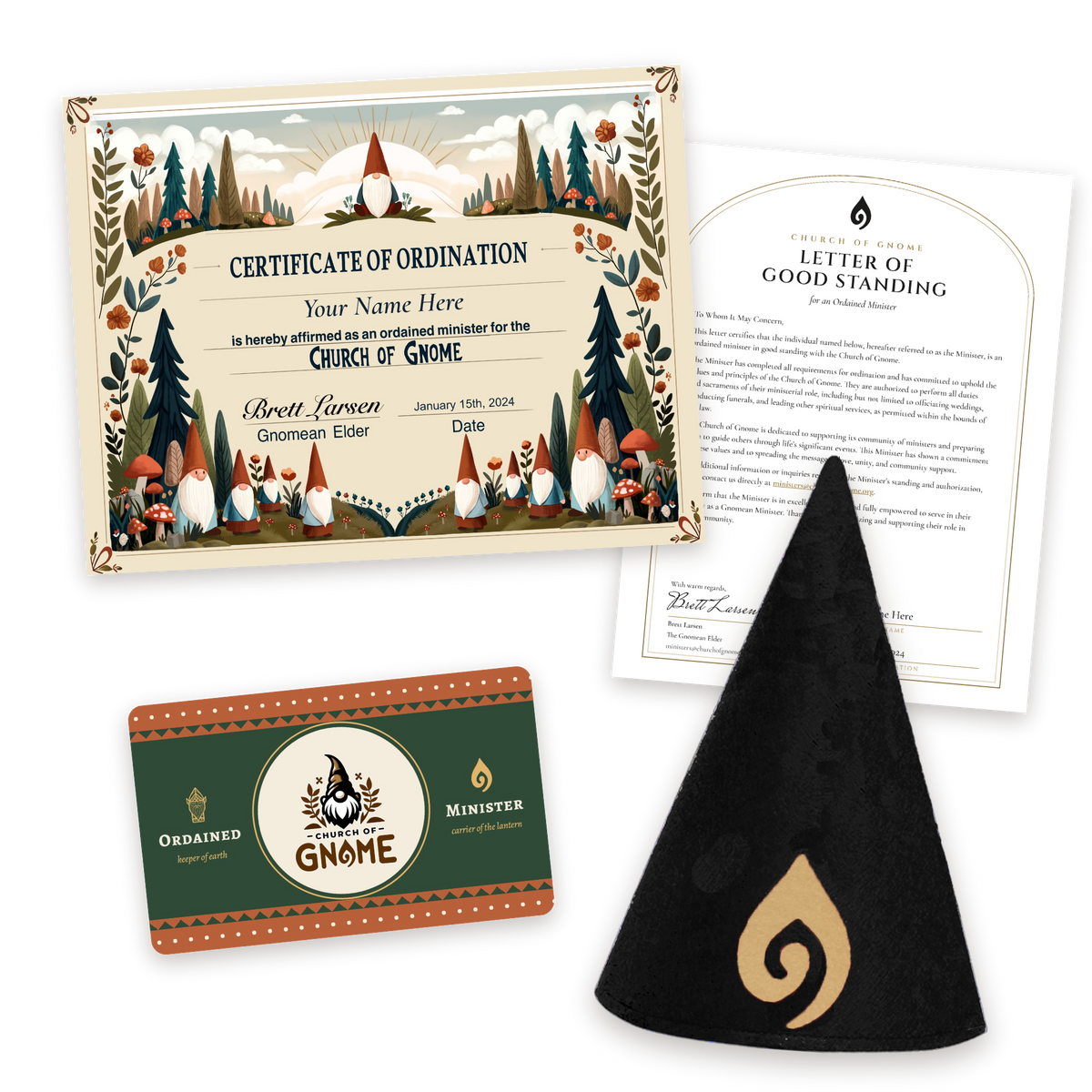 Gnome Hat Ordainment Package