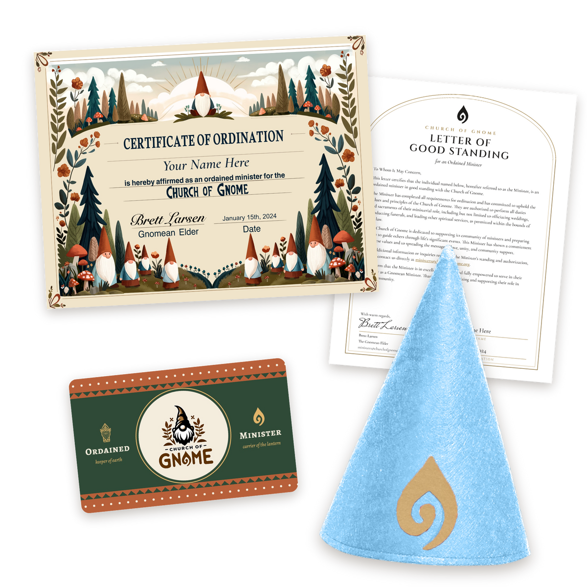 Gnome Hat Ordainment Package