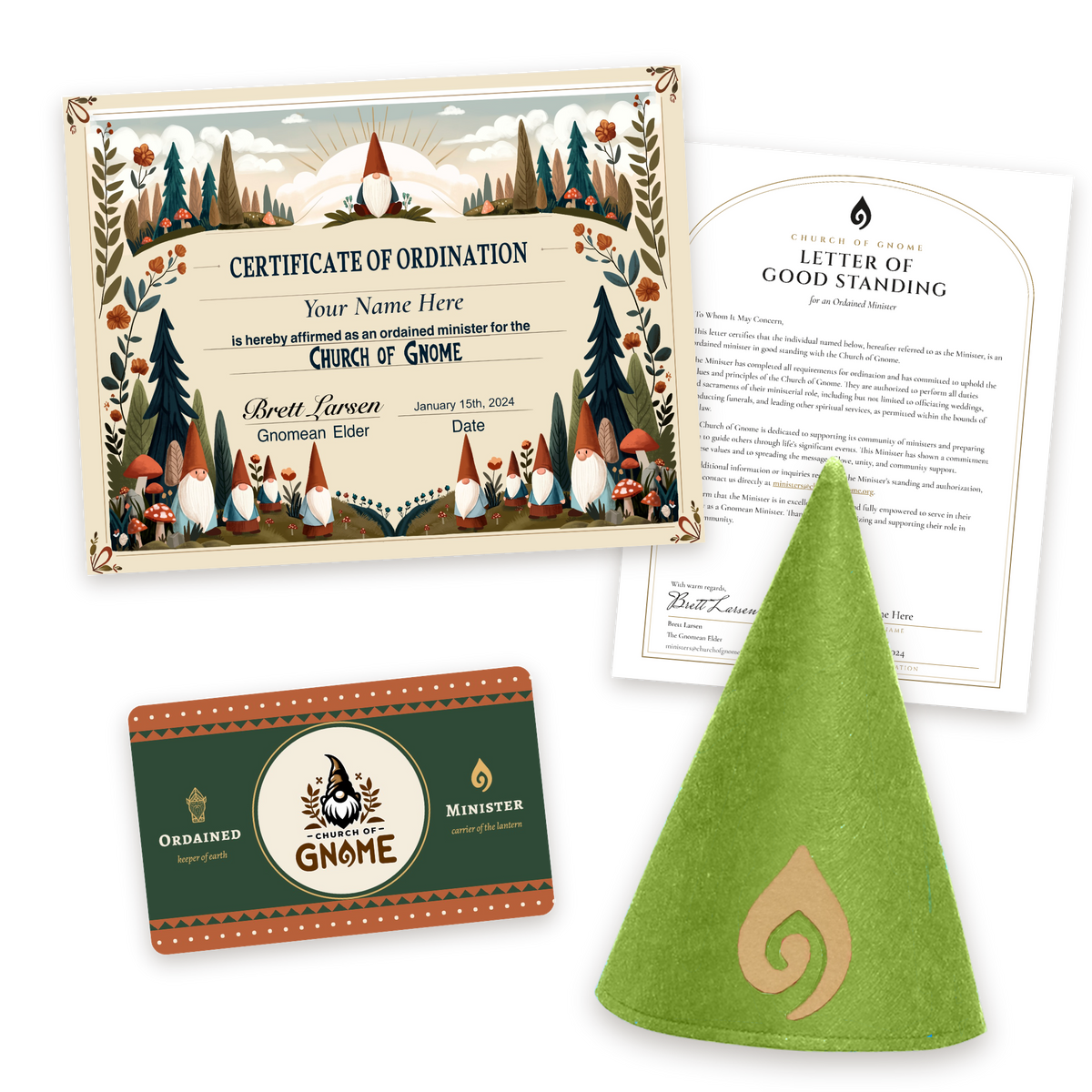 Gnome Hat Ordainment Package