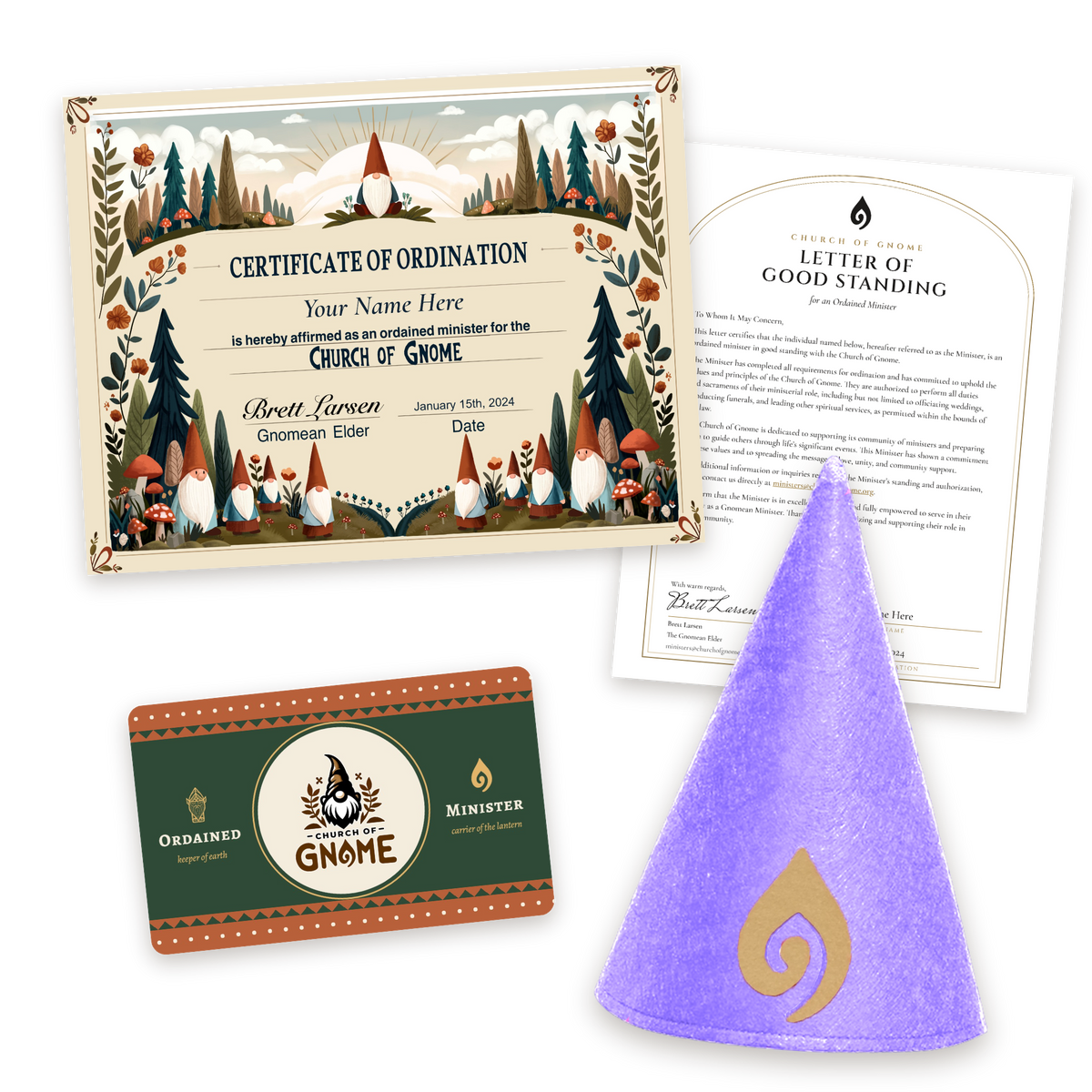 Gnome Hat Ordainment Package
