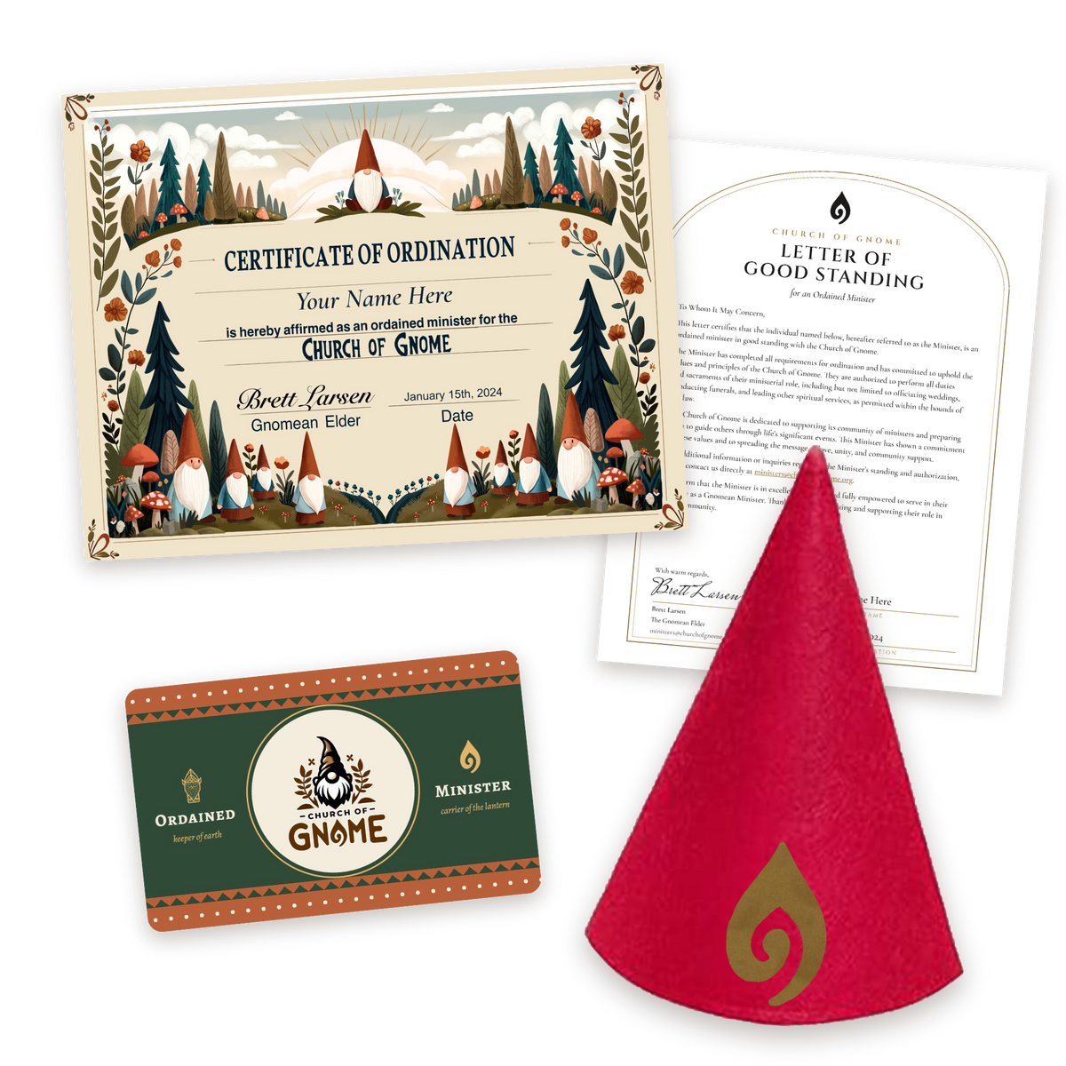 Gnome Hat Ordainment Package
