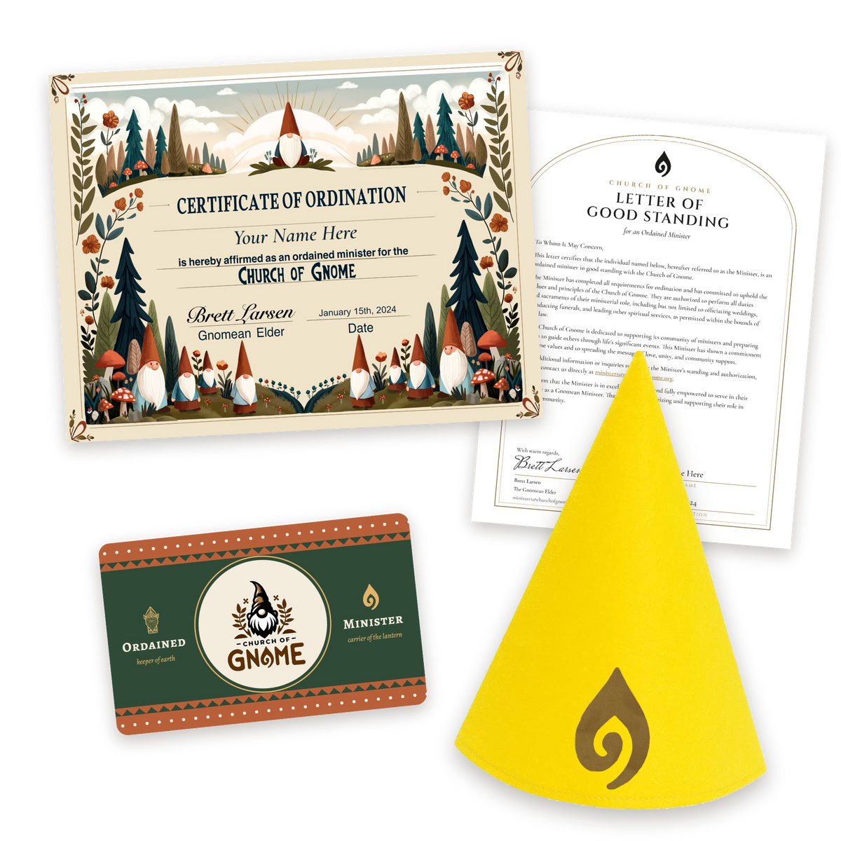 Gnome Hat Ordainment Package