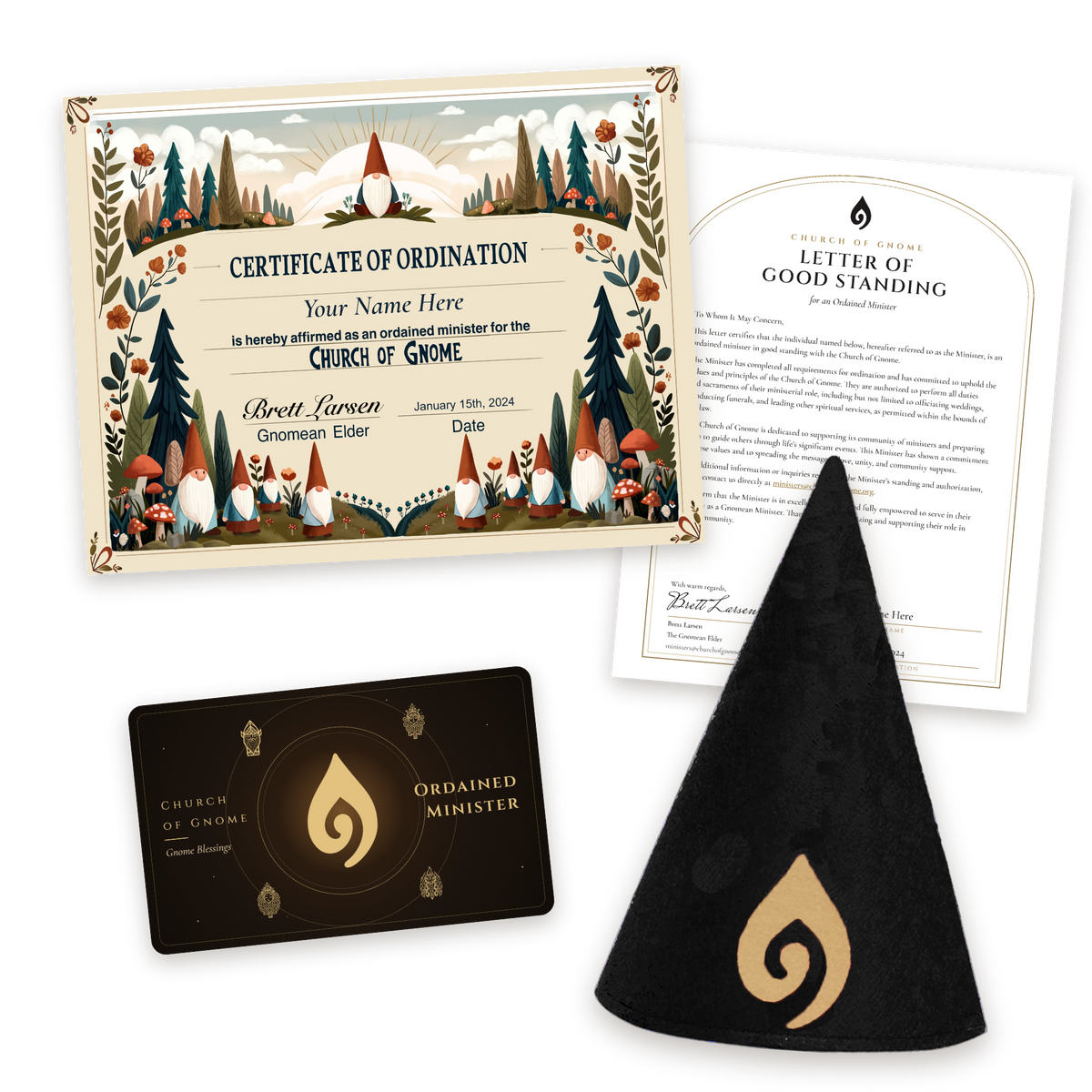 Gnome Hat Ordainment Package