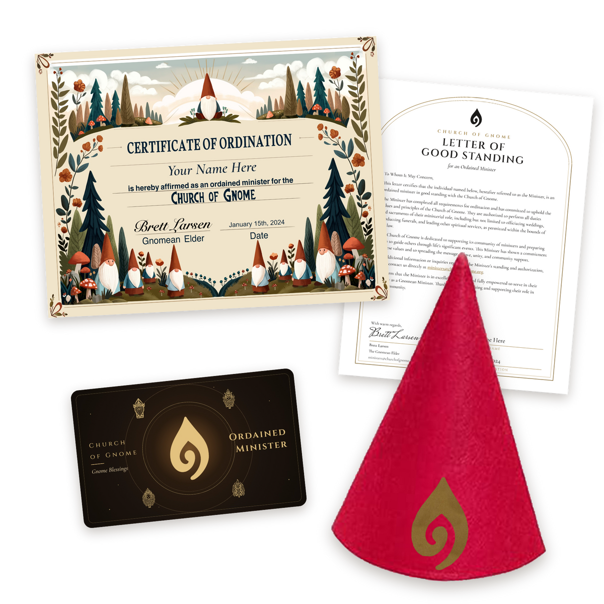Gnome Hat Ordainment Package