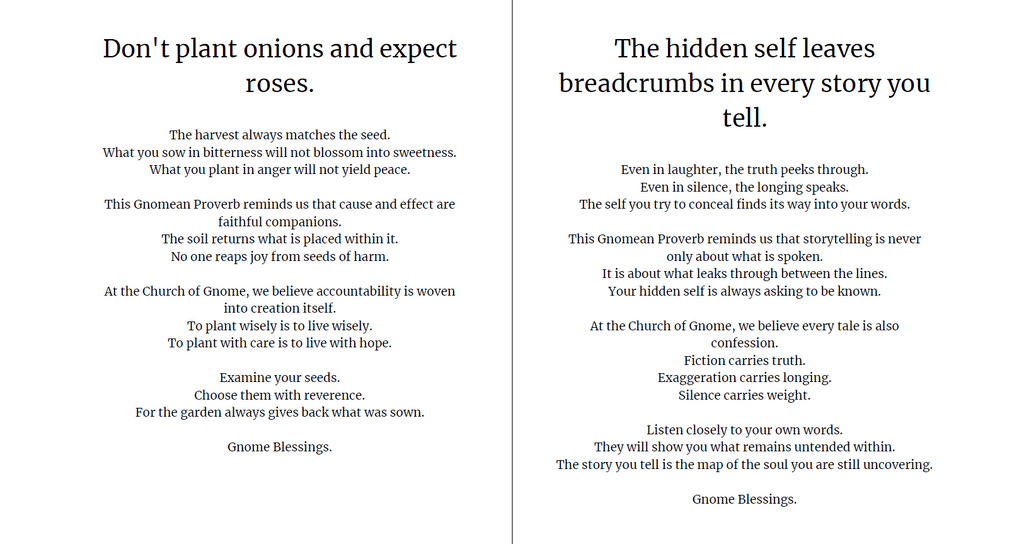 The Gnomean Book of Proverbs: Teachings and Reflections of the Church of Gnome