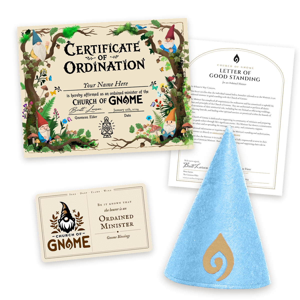 Gnome Hat Ordainment Package