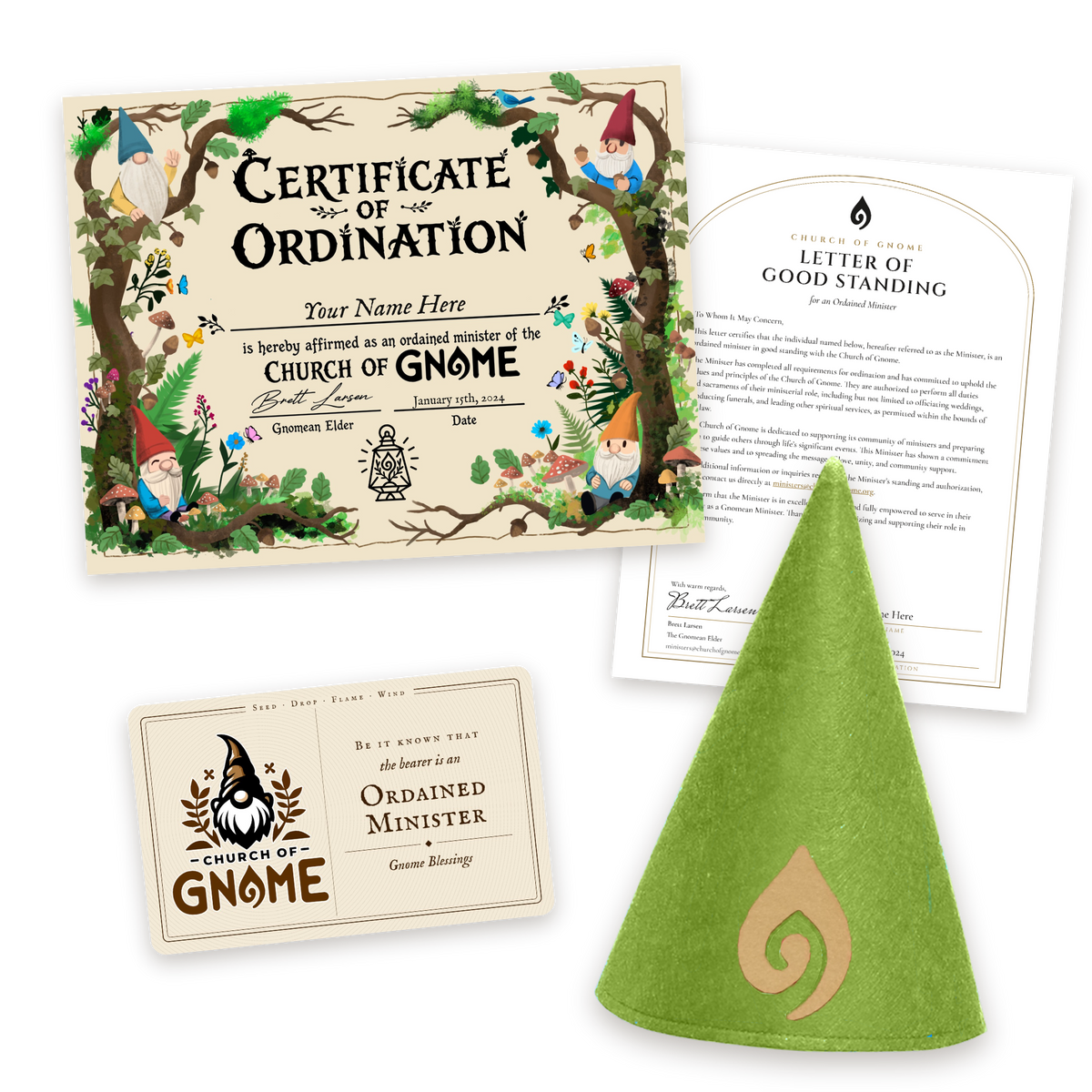 Gnome Hat Ordainment Package