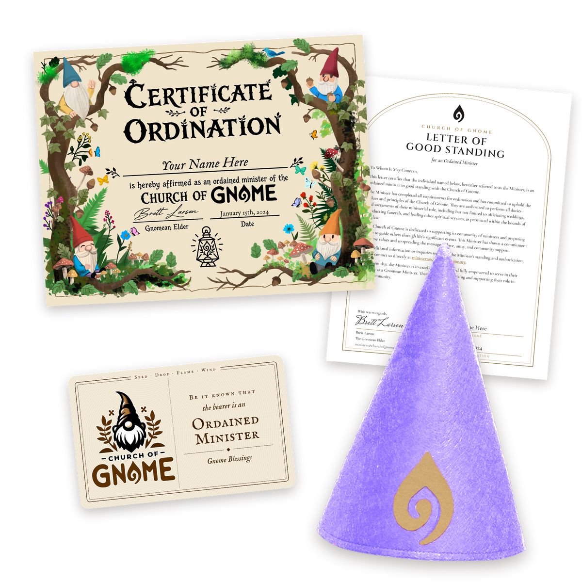 Gnome Hat Ordainment Package