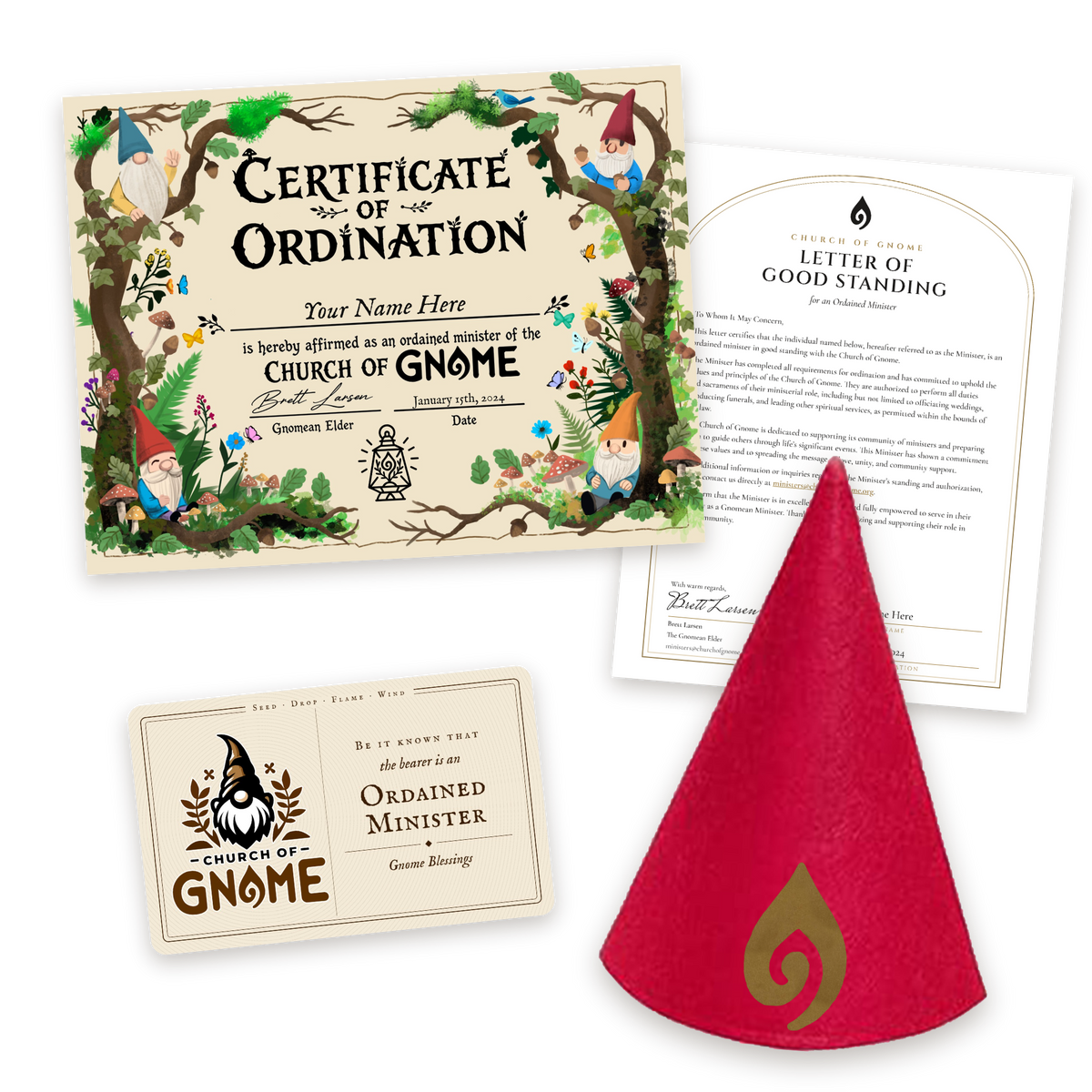 Gnome Hat Ordainment Package
