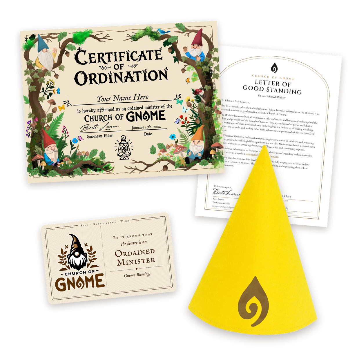 Gnome Hat Ordainment Package