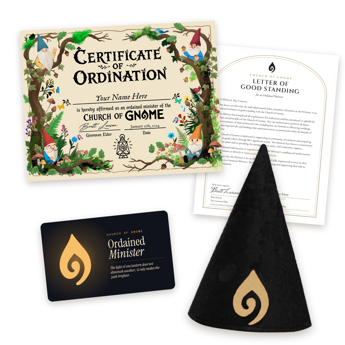 Gnome Hat Ordainment Package