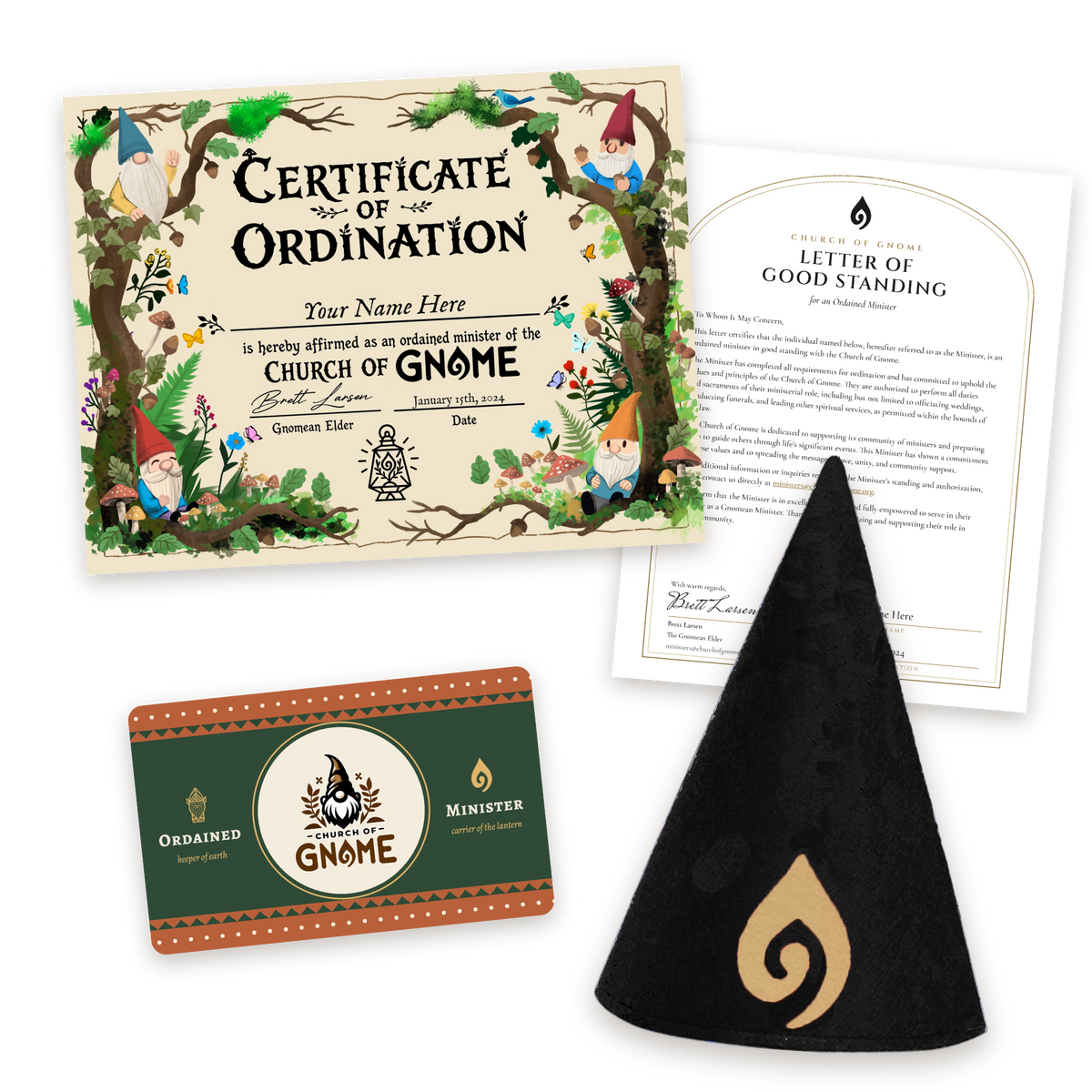 Gnome Hat Ordainment Package