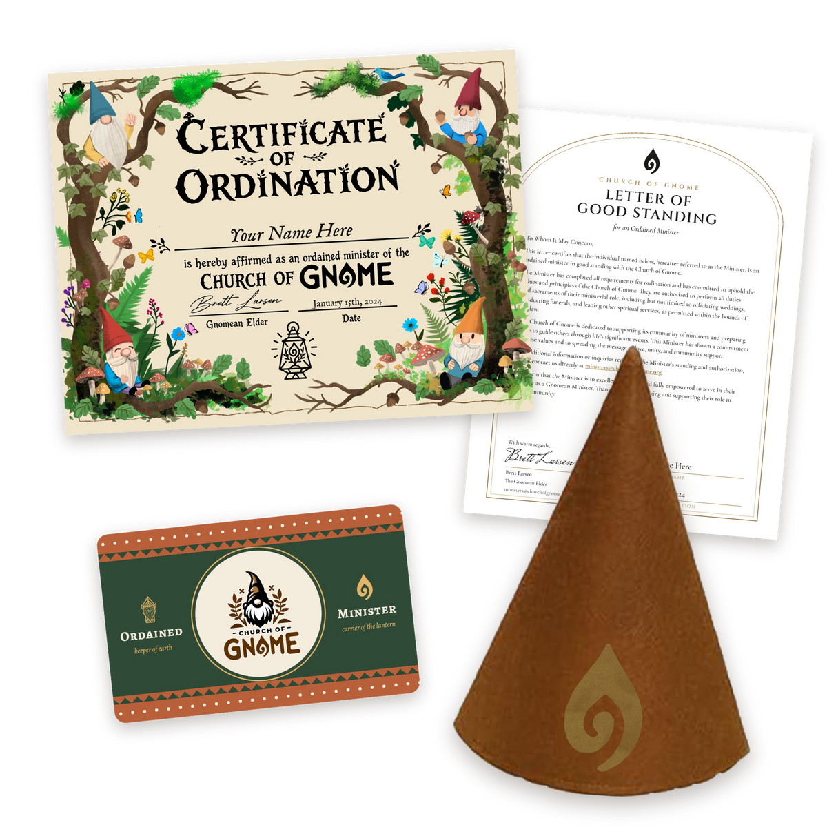 Gnome Hat Ordainment Package