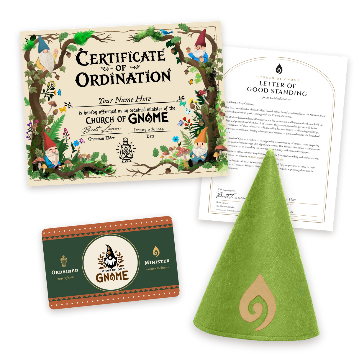 Gnome Hat Ordainment Package