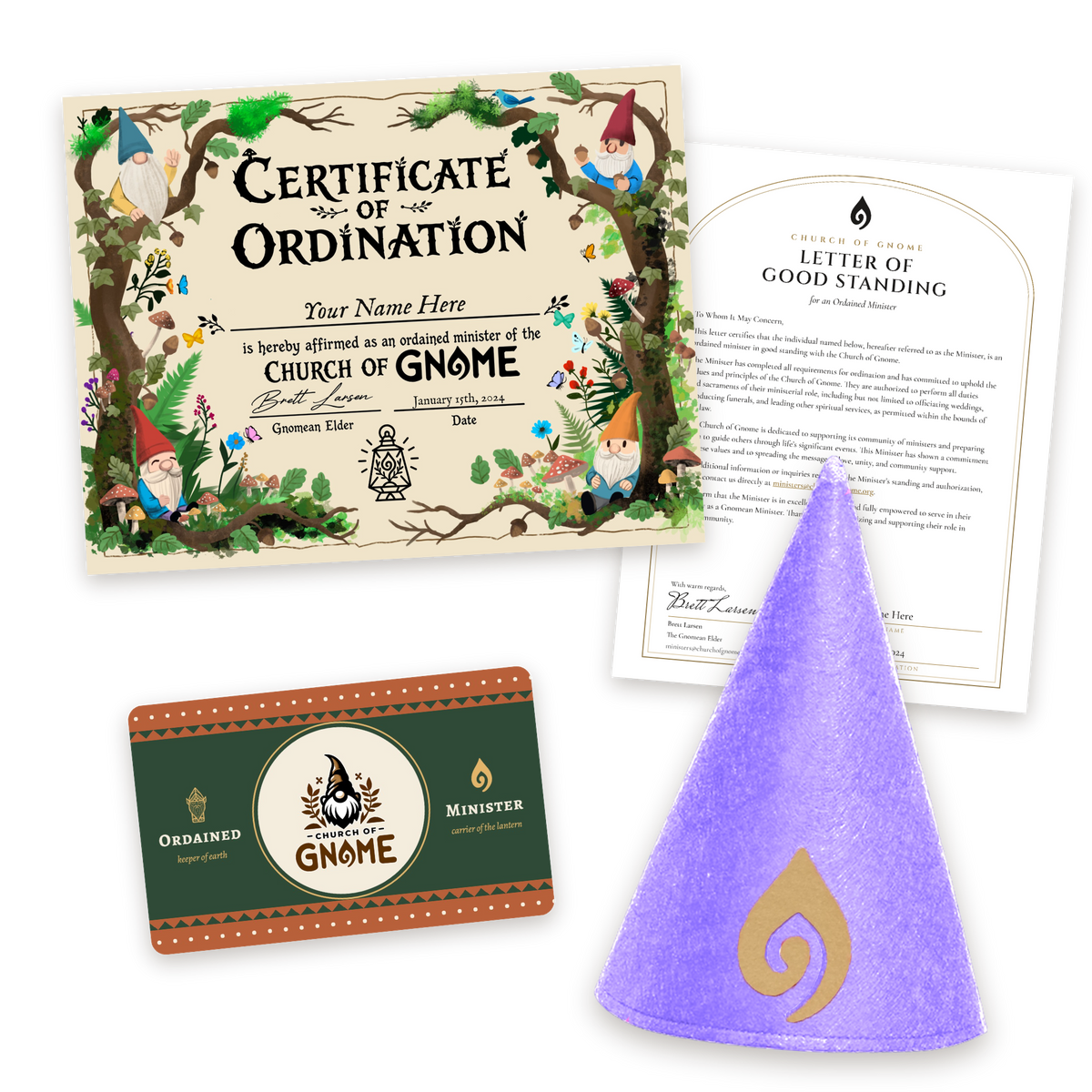 Gnome Hat Ordainment Package