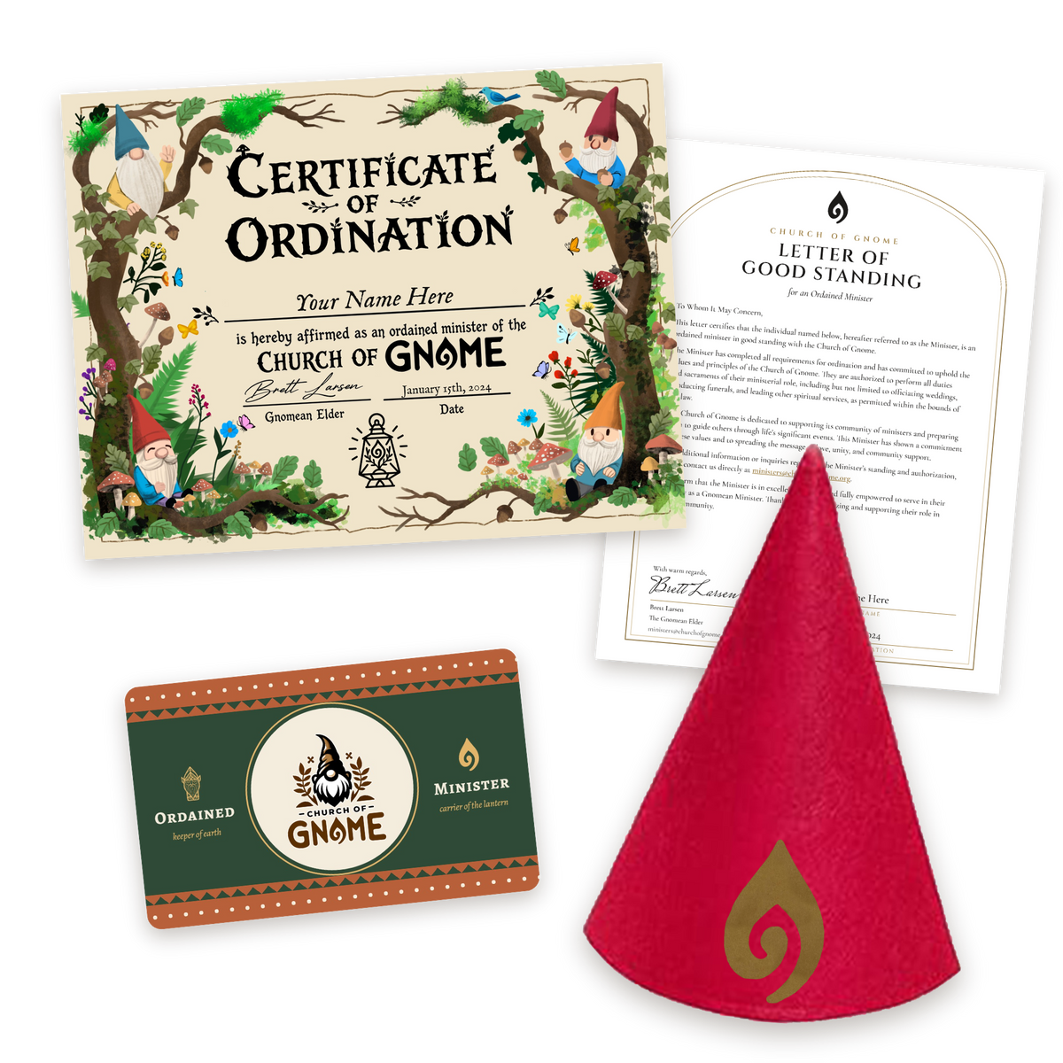 Gnome Hat Ordainment Package