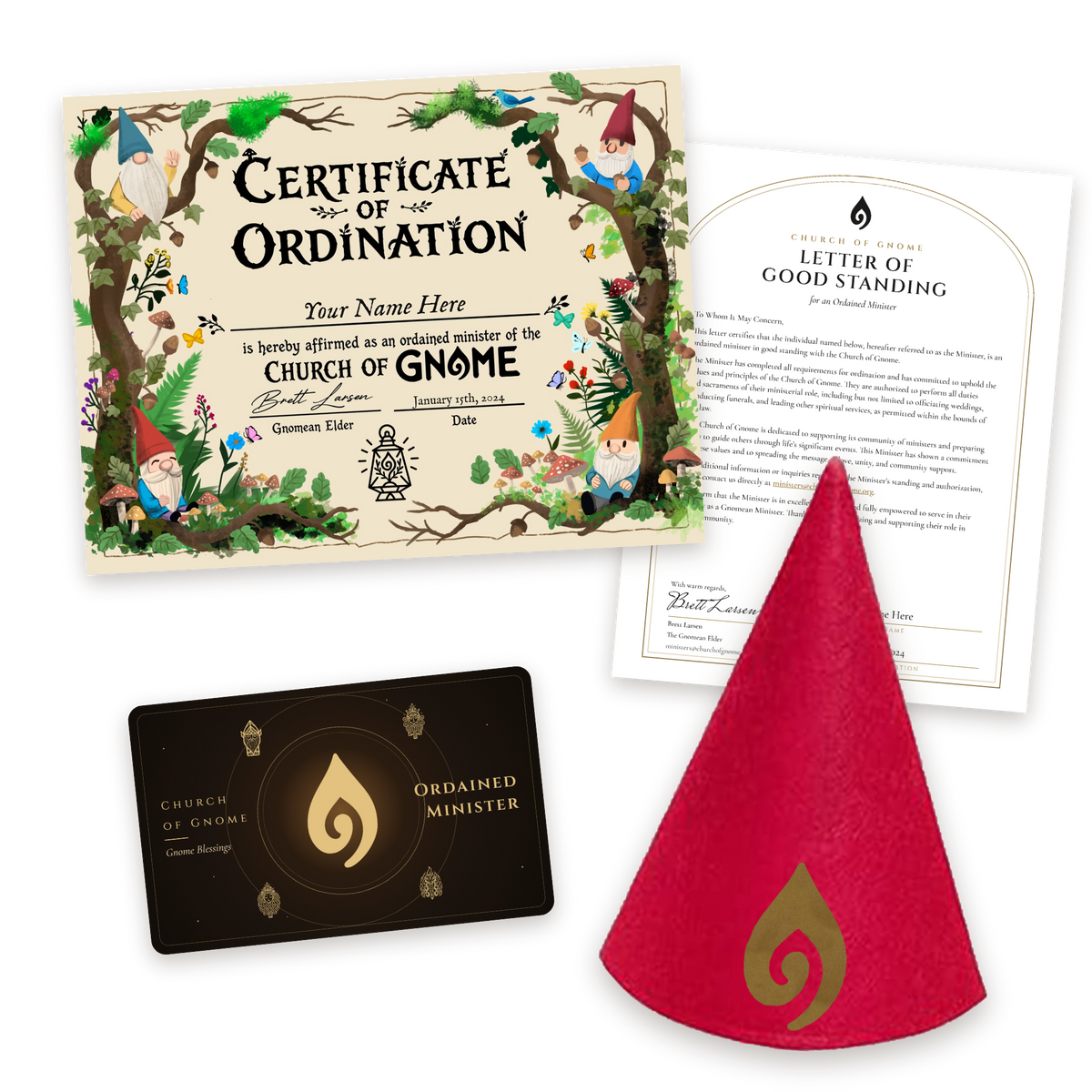 Gnome Hat Ordainment Package